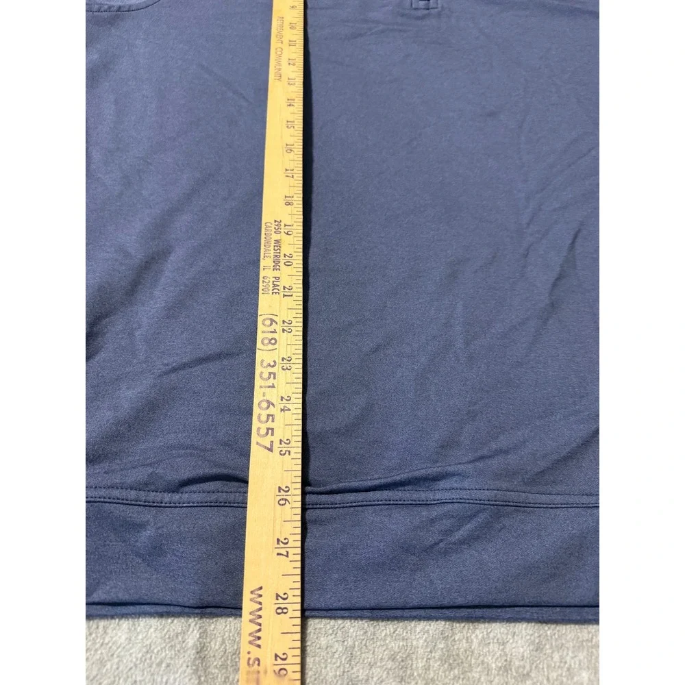 Peter Millar Perth Quarter Zip Pullover Mens XL Navy Blue MEOEK40B Thistle Logo